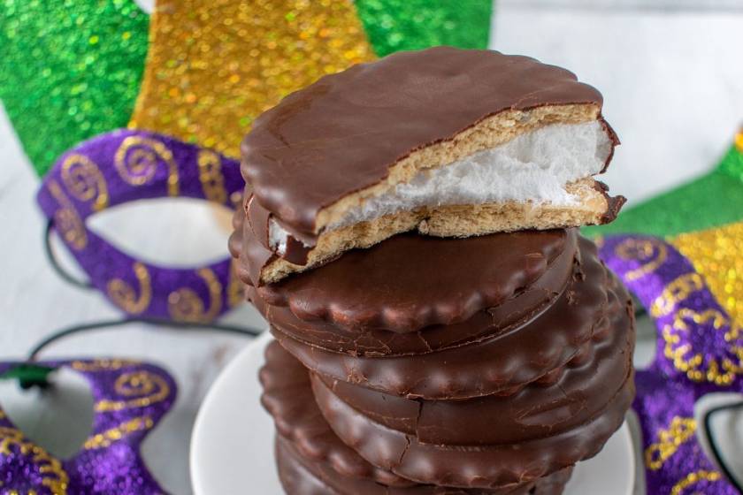 Mardi Gras Moon Pie