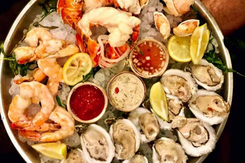 Seafood platter